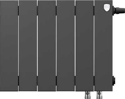 Биметаллический радиатор Royal Thermo PianoForte 300 /Noir Sable - 8 секц. VDR фото #2