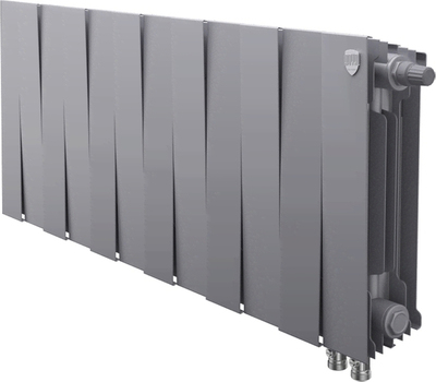 Биметаллический радиатор Royal Thermo PianoForte 300 /Silver Satin - 12 секц. VDR