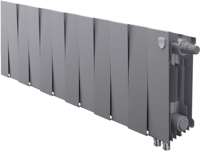 Биметаллический радиатор Royal Thermo PianoForte 200 Silver Satin VDR80 - 12 секц.