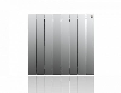 Биметаллический радиатор Royal Thermo Pianoforte 500 VD 8 секц. Silver Satin фото #2