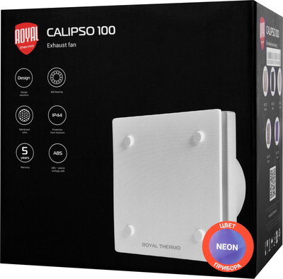 Вытяжка для ванной диаметр 100 мм Royal Thermo RAFC 100 Neon фото #8