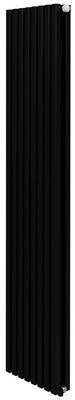 Стальной трубчатый радиатор 2-колончатый Royal Thermo Shift Q30 VC2180 - 08 секц. RAL9005m, нижнее 1/2 фото #2