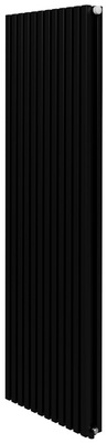 Стальной трубчатый радиатор 2-колончатый Royal Thermo Shift Q30 VC2180 - 12 секц. RAL9005m, нижнее 1/2