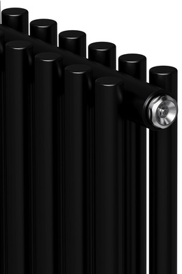 Стальной трубчатый радиатор 2-колончатый Royal Thermo Shift R22 C2180 - 08 секц. RAL9005m, боковое 1/2 фото #3