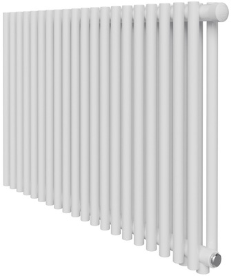 Стальной трубчатый радиатор 2-колончатый Royal Thermo Shift R22 VC2050 - 12 секц. RAL9016, нижнее 1/2