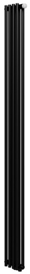 Стальной трубчатый радиатор 2-колончатый Royal Thermo Shift R22 VC2180 - 04 секц. RAL9005m, нижнее 1/2