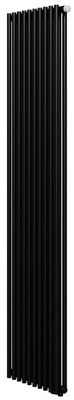 Стальной трубчатый радиатор 2-колончатый Royal Thermo Shift R22 VC2180 - 10 секц. RAL9005m, нижнее 1/2