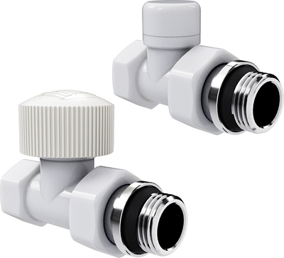Набор термостатический Royal Thermo Прямой Design 3/4 М30х1,5 (белый)
