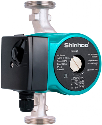 Насос для отопления SHINHOO BASIC 25-8S N 180 1x230V