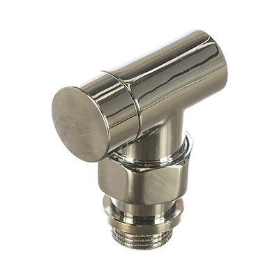Угловой запорный клапан для радиатора SR Rubinetterie 1/2 хром Tondera Light (запорный)
