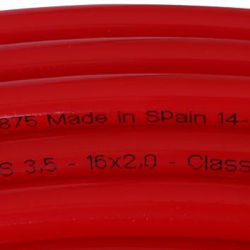 Диаметр трубы 16 мм STOUT PEX-a 16х2,0 (бухта 300 метров) красная фото #2