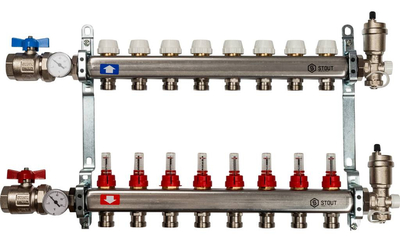 Коллектор с расходомерами STOUT SMS 0907 000008