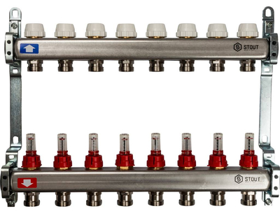 Коллектор с расходомерами STOUT SMS 0917 000008