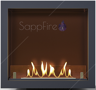 Напольный биокамин Sappfire Каминная вставка для встраивания Black 500 фото #2