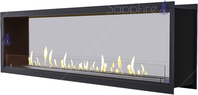 Настенный биокамин Sappfire сквозной очаг 1400