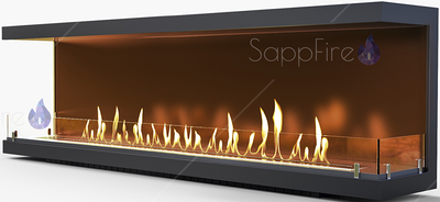 Настенный биокамин Sappfire торцевой очаг 1800 фото #2