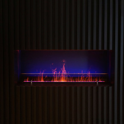 Встраиваемый очаг в модуль Schones Feuer 3D FireLine 1500 + синий цвет фото #2