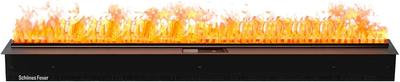 Встраиваемый очаг в модуль Schones Feuer 3D FireLine 3000 + синий цвет