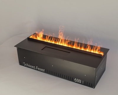 Встраиваемый очаг в модуль Schones Feuer 3D FireLine 600 Pro + синий цвет фото #5