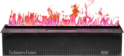 Встраиваемый очаг в модуль Schones Feuer 3D FireLine 800 + увлажнитель + RGB Flame