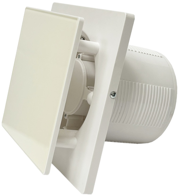 Вытяжка для ванной диаметр 120 мм Seicoi SKGP05-01 White glass D120