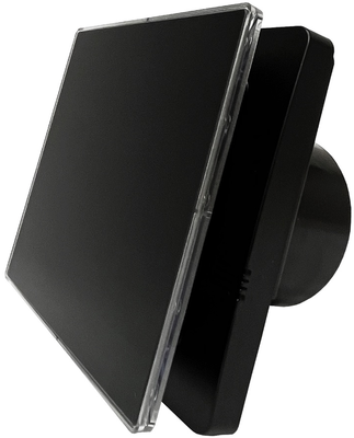 Вытяжка для ванной диаметр 100 мм Seicoi SNAD04-01 Black glass фото #2