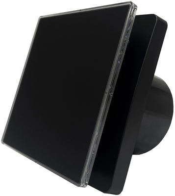 Вытяжка для ванной диаметр 100 мм Seicoi SNAD04-01 Matt black glass фото #2