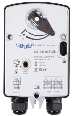 Электропривод с возвратной пружиной Shuft UB(24)-03T-MD