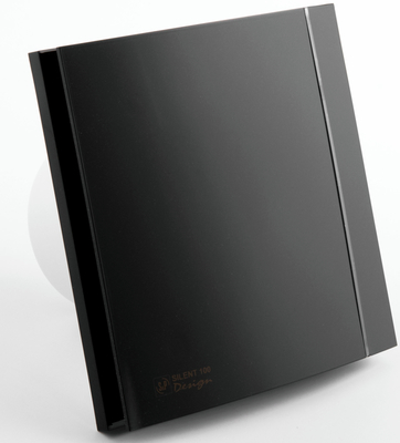 Вытяжка для ванной диаметр 100 мм Soler & Palau SILENT-100 CZ MATT BLACK DESIGN-4C (220-240V 50HZ) RE фото #2