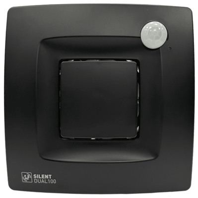 Вытяжка для ванной диаметр 100 мм Soler & Palau SILENT DUAL 100 MATT BLACK
