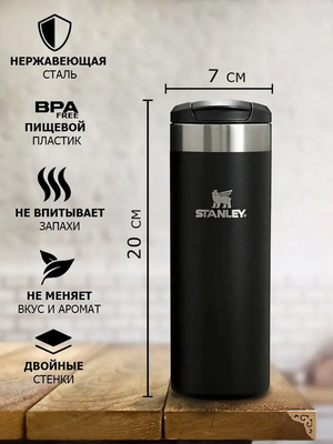 Термос Stanley AeroLight Transit Mug (0,47 литра), черный (10-10787-121) фото #6