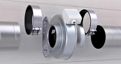 Канальный круглый вентилятор Sysimple TK 200-A EC фото #3