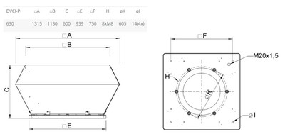 Крышный вентилятор Systemair DVCI 630D-S EC фото #2