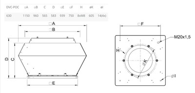 Крышный вентилятор Systemair DVC 630-POC GEN3 фото #3