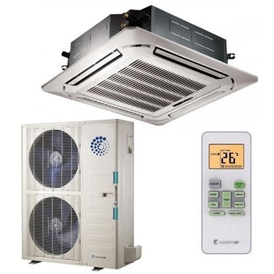 Кассетный кондиционер Systemair SYSPLIT CASSETTE 48 EVO HP R фото #3