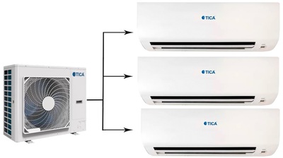 Настенный тепловой насос TICA TIMS112CSREC/TMVW056ACB*3шт
