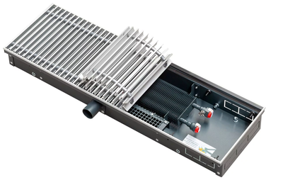 Внутрипольный конвектор длиной 1,1 м - 1,5 м Techno Air KVVZ 250-85-1400