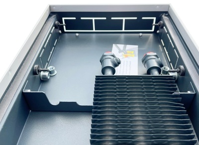 Внутрипольный конвектор длиной 30 см - 1 м Techno Usual KVZ 250-140-600 фото #4