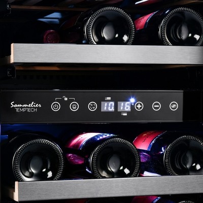 Встраиваемый винный шкаф 22-50 бутылок Temptech SOMQ38DRB фото #5