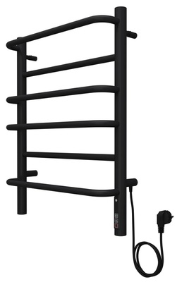 Электрический полотенцесушитель Terminus Евромикс П6 450х600 электро КС ЧЕРНЫЙ МУАР