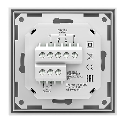 Терморегулятор для теплого пола Thermo Thermoreg TI-700 NFC White фото #3