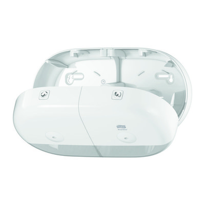 Диспенсер для туалетной бумаги Tork SmartOne двойной в мини-рулонах Т9 белый (арт.682000) фото #3