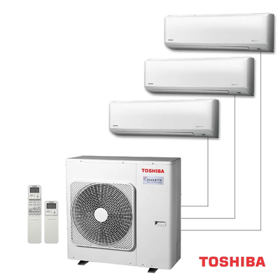 Внешний блок мульти сплит-системы на 3 комнаты Toshiba RAS-3M26G3AVG-E фото #2