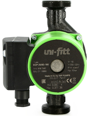 Насосная группа Uni-fitt DN25, с 3-х ход. клапаном и сервоприводом, Uni-Fitt ECP 25/60 180 фото #3
