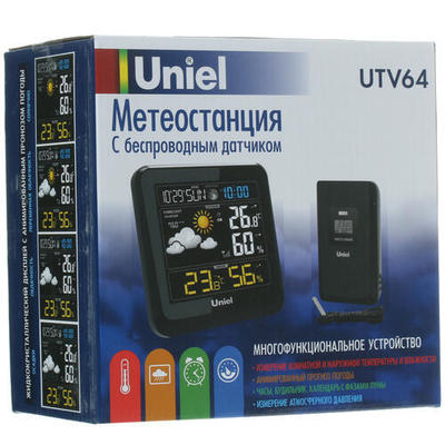 Цифровая метеостанция с радиодатчиком Uniel UTV-64 фото #10