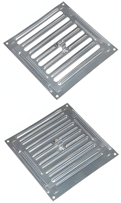 Металлическая решетка VANVENT Р-200 250x250 мм оцинк (регулируемая)