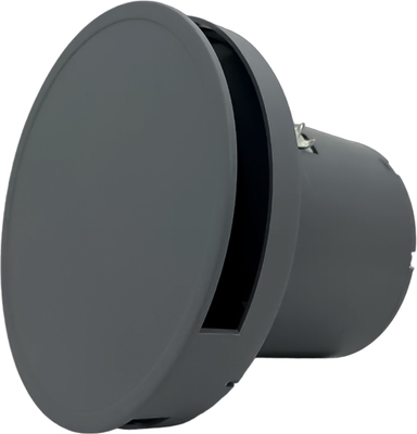 Вытяжка для ванной диаметр 100 мм VENTFAN Solar100 (flap) серый матовый