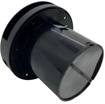 Вытяжка для ванной диаметр 100 мм VENTFAN Solar100-Т (timer) черный матовый фото #5