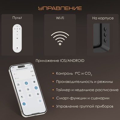 Рекуператор VENTini HRV-70 Black Matte фото #8