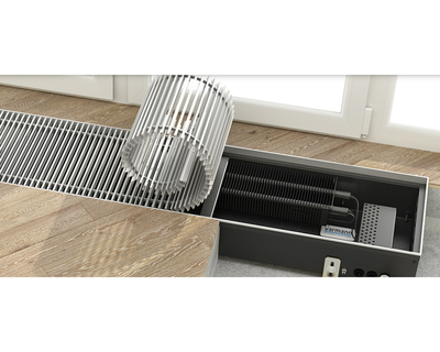 Внутрипольный конвектор длиной 2,1 м - 3 м Varmann Ntherm Electro 300x110x2250 фото #3